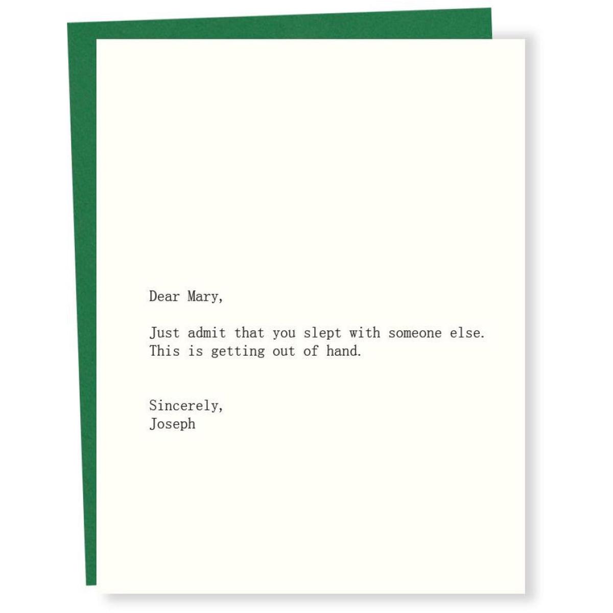 Dear Blank - Mary/Joseph Card