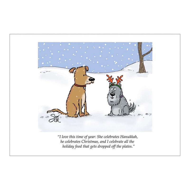 Holiday Food Dogs Card