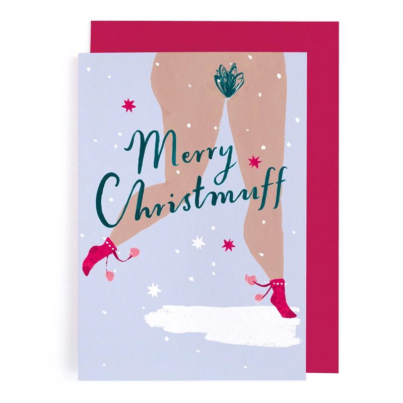 Merry Christmuff Christmas Card