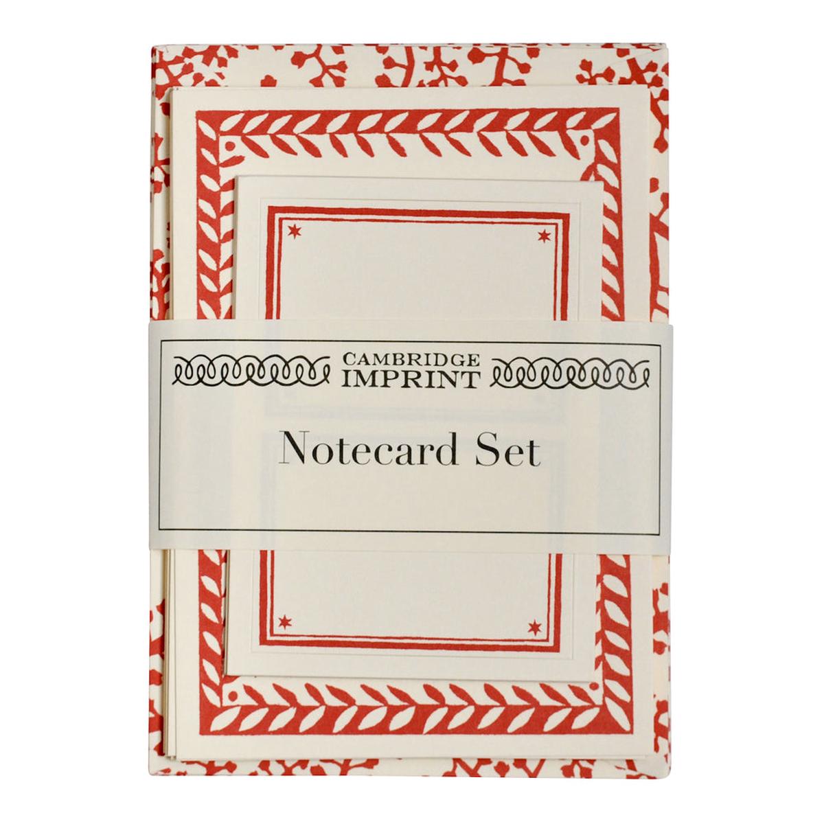 Notecard Set in Red