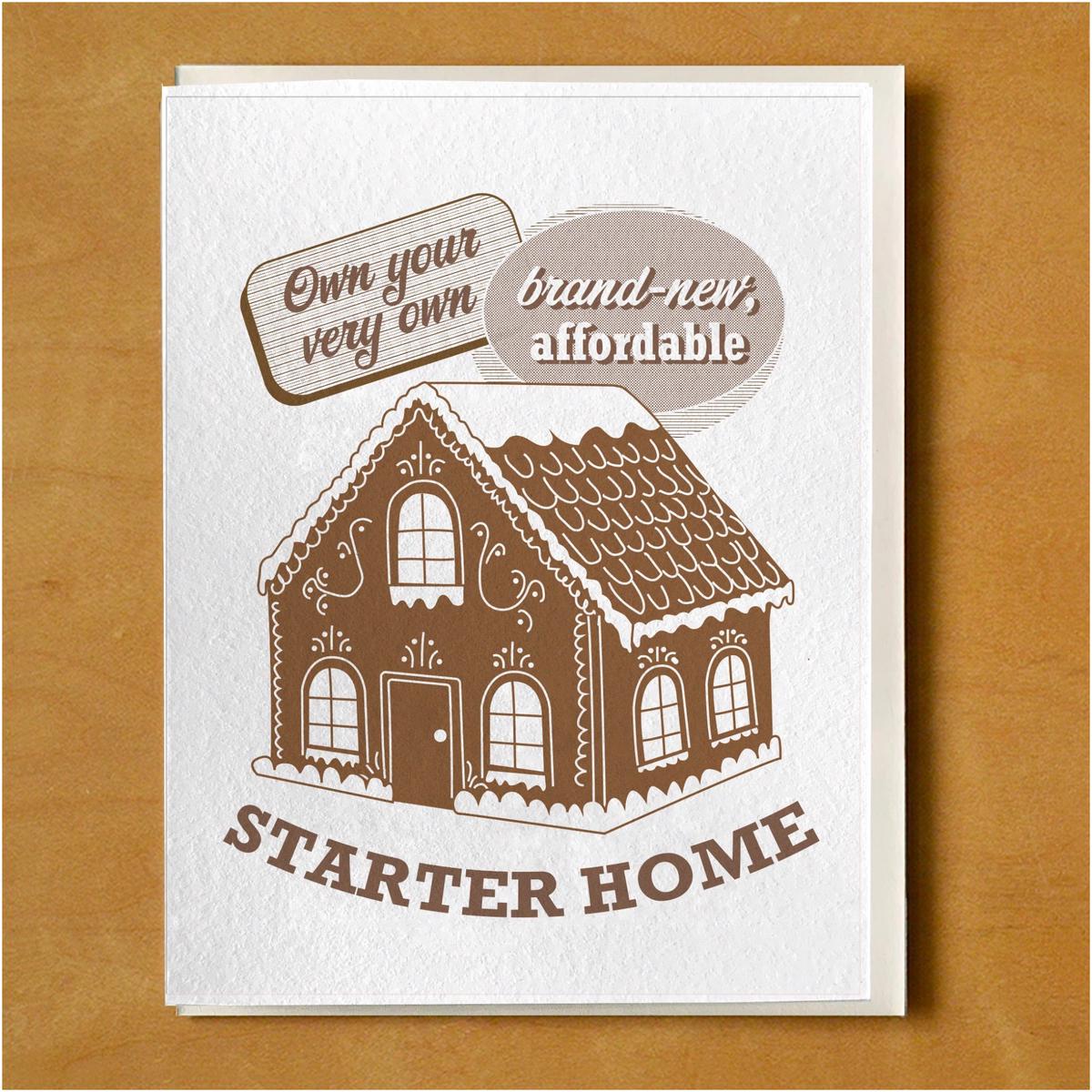 Own Your Own Starter Gingerbread Home Card