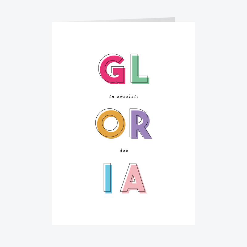 Personalised GLORIA Christmas Card Set A5 Size - A5 / 15