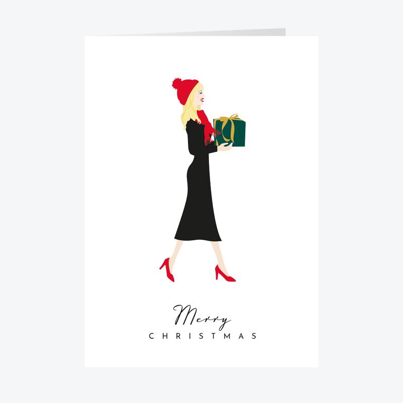 Personalised Scarlett Christmas Card Set A5 Size - A5 / 45