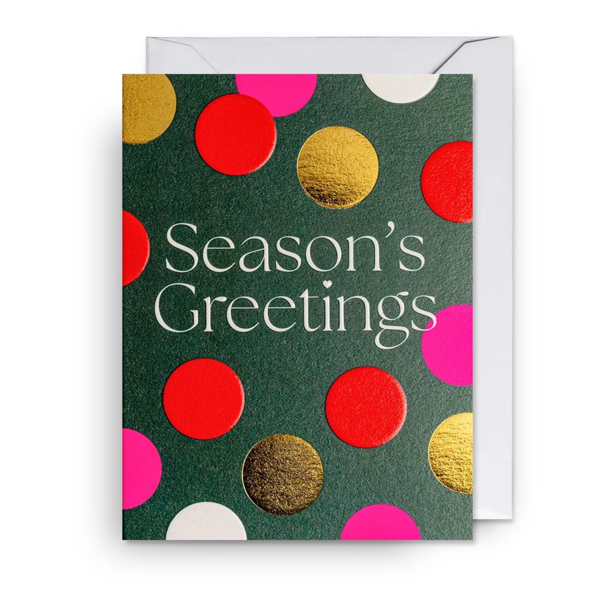 Seasons Greetings Dots Mini Card