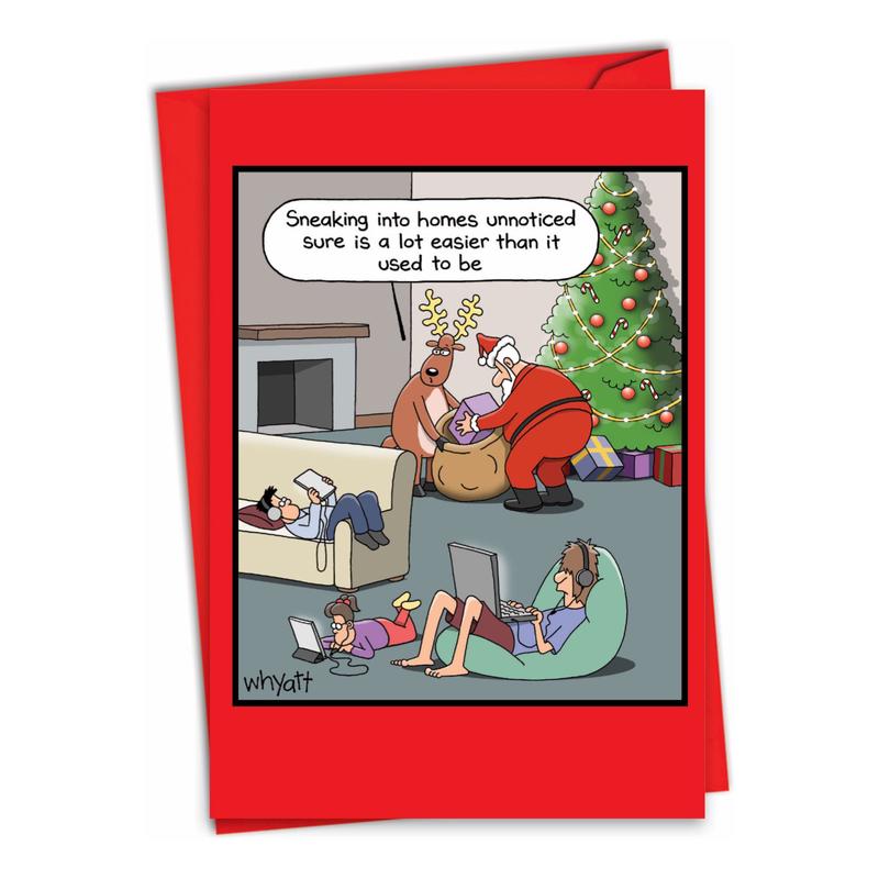 Sneaking Into Homes Christmas Card