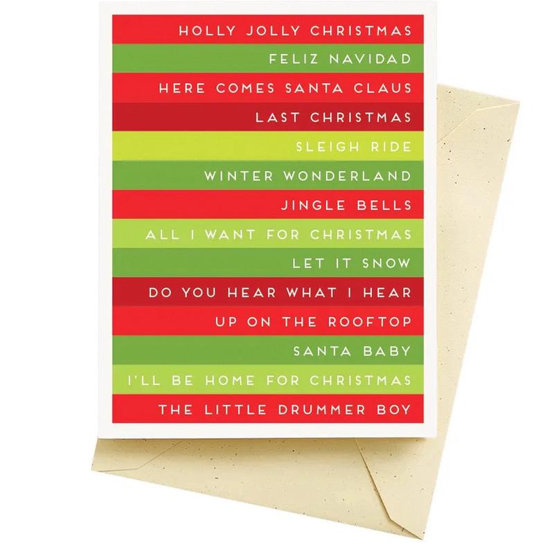 Song Stripes Holiday Card