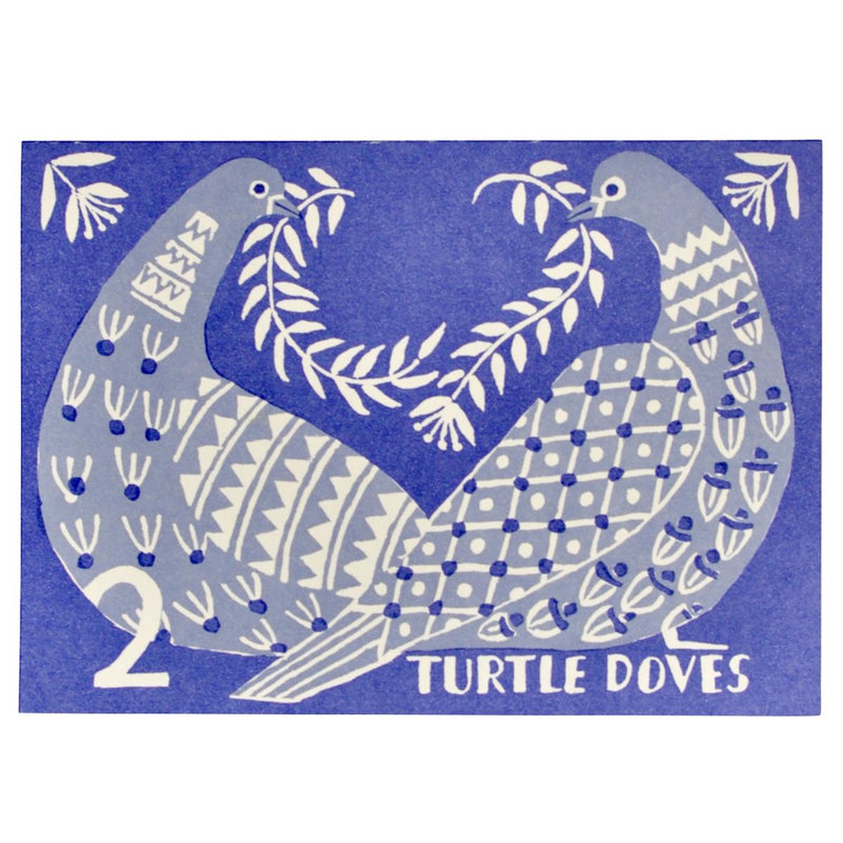 Two Turtle Doves Christmas Cards Pack of 10