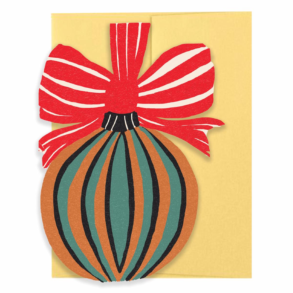 Bauble Die Cut Card - Jingle Bells Collection