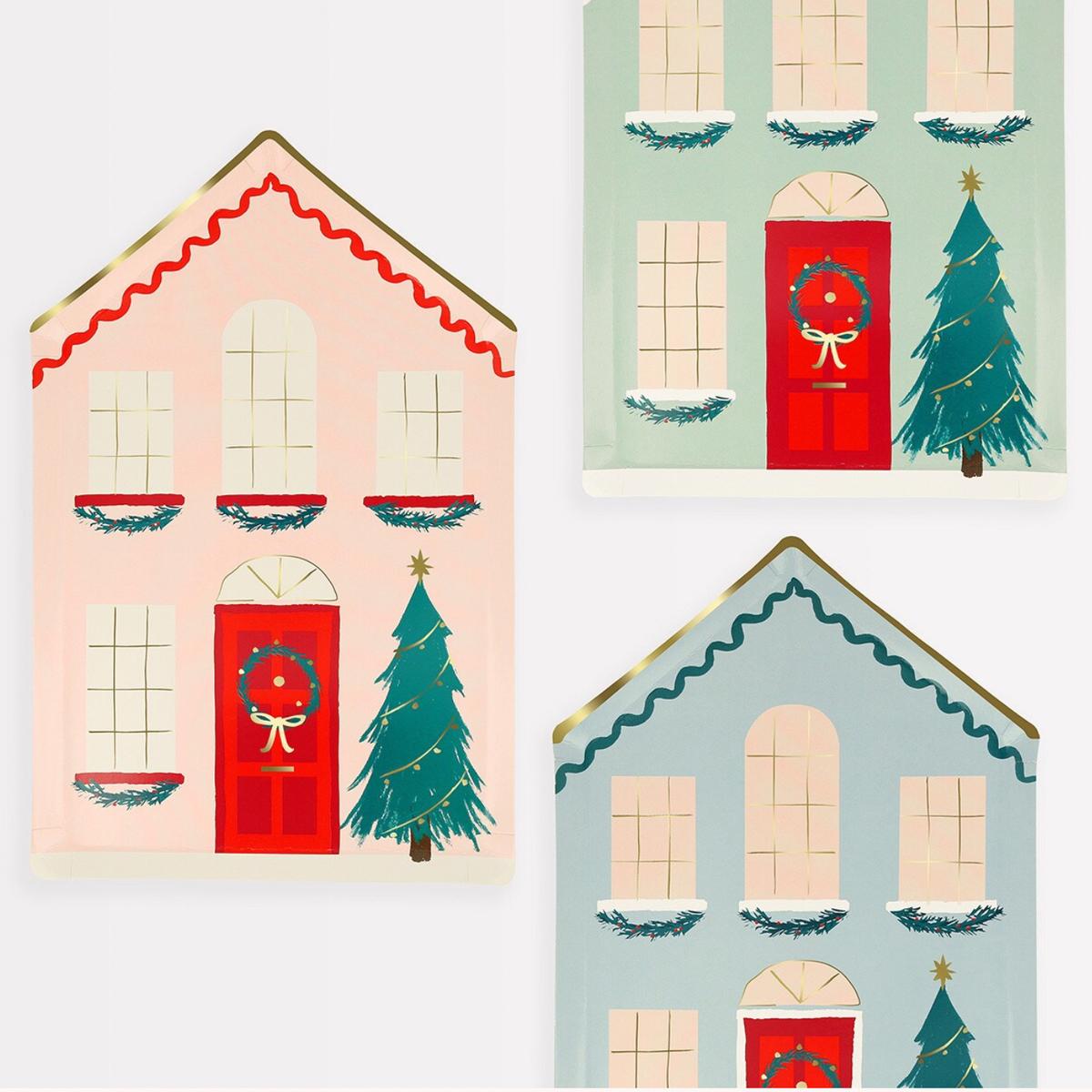 Festive House Plates