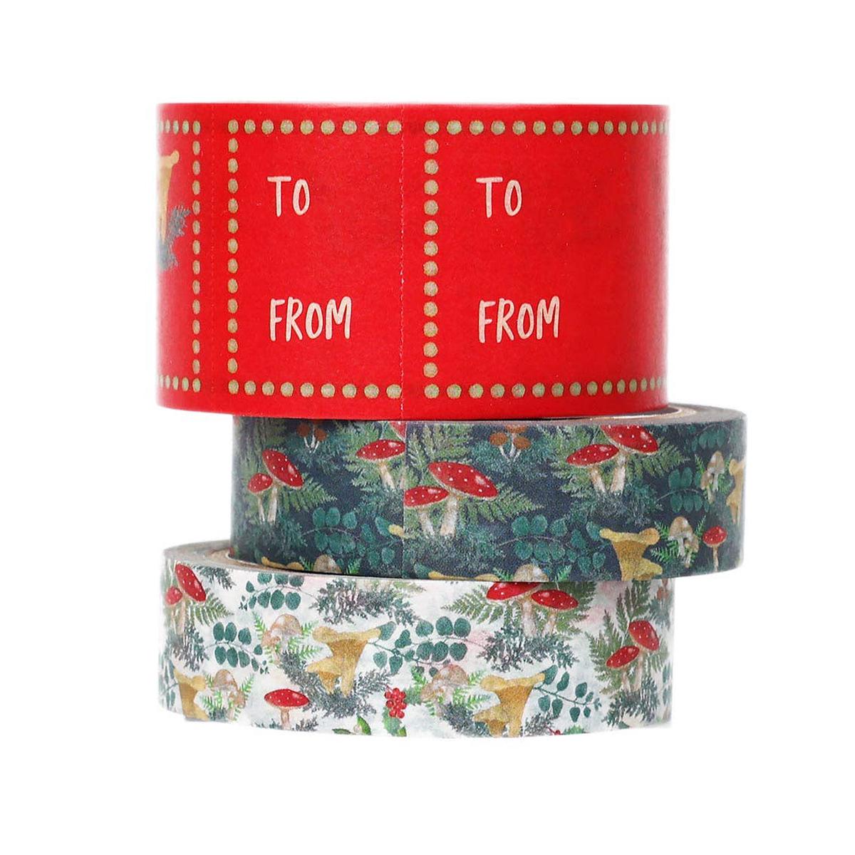 Forest Christmas Paper Tape Set