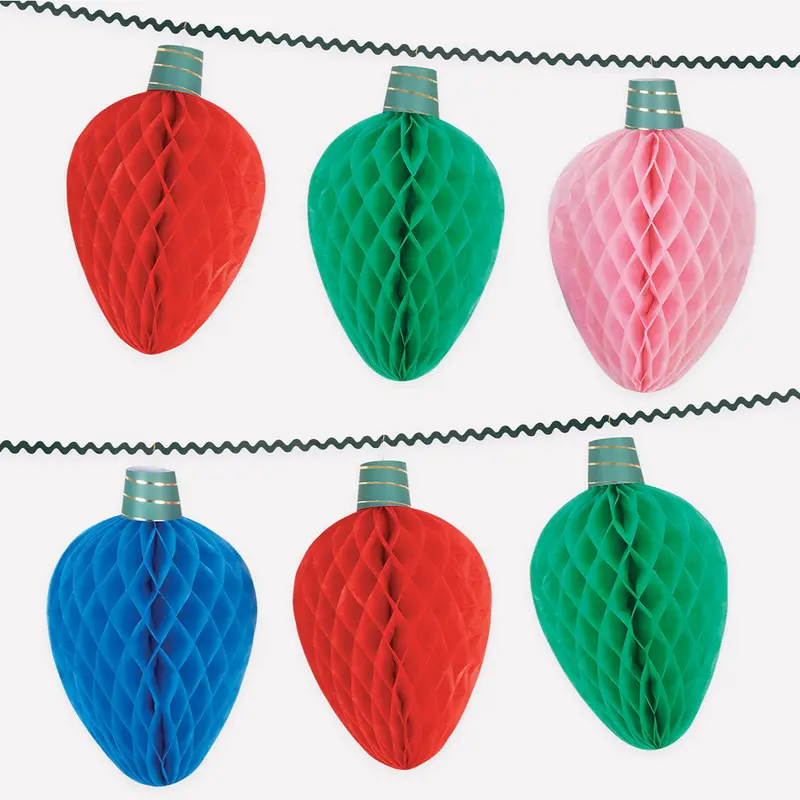 Giant Honeycomb String Light Garland