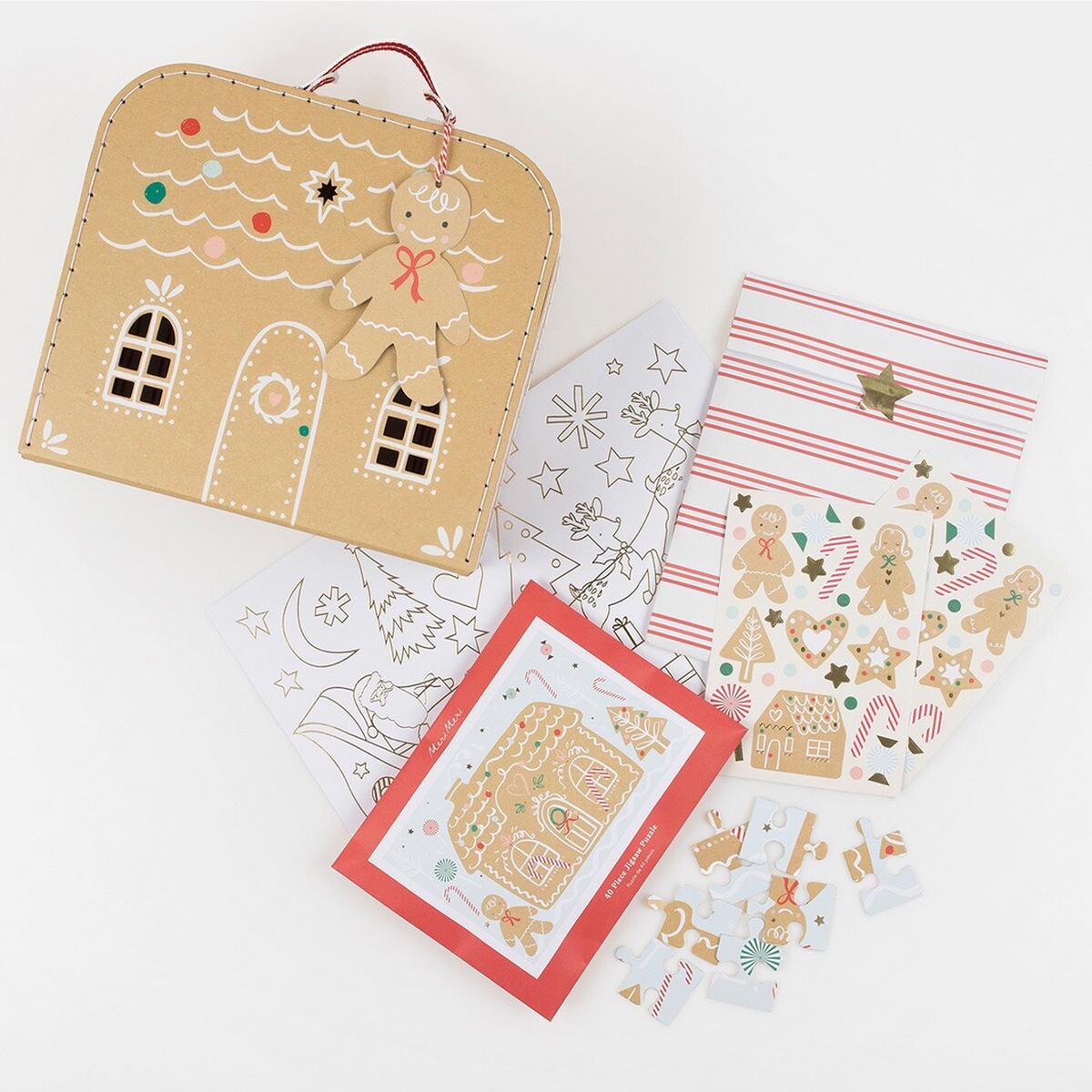 Gingerbread Christmas Eve Suitcase