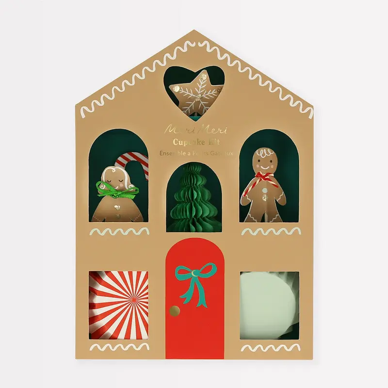 Gingerbread Cupcake Kit (x24 toppers)