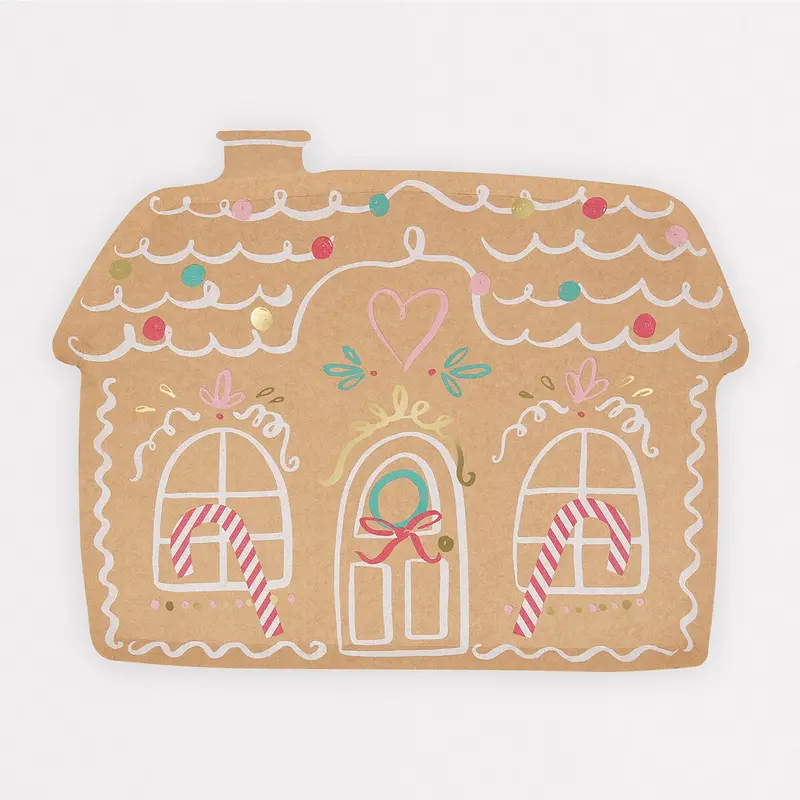 Gingerbread House Plates (x8)