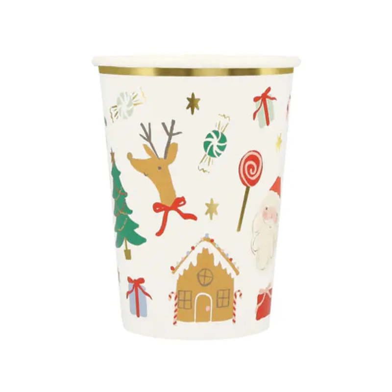 Jolly Christmas Cups 8pk