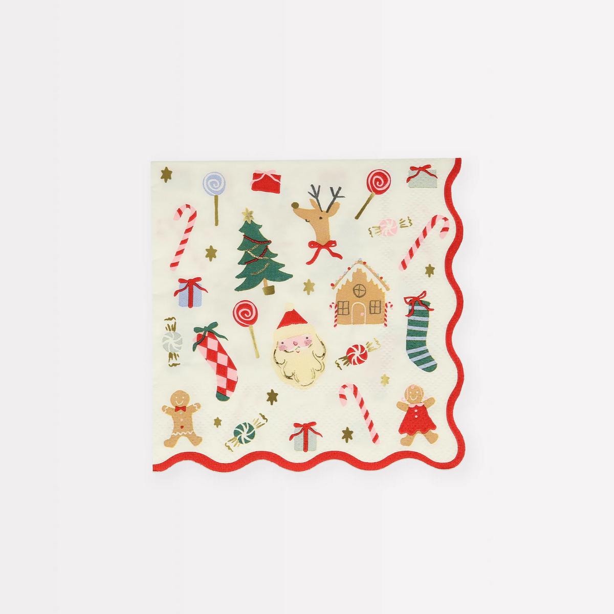 Jolly Christmas Small Napkins