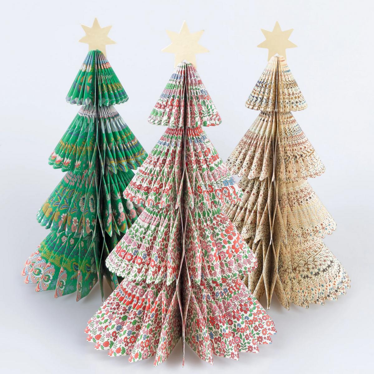 Meri Meri x Liberty Paper Honeycomb Trees