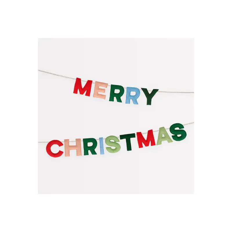 Merry Christmas Felt Garland
