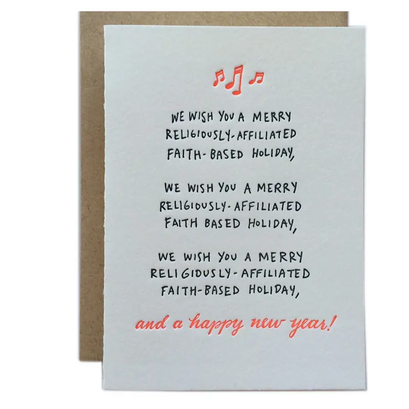Merry Religiously-Affiliated Faith-Based -Holiday Card
