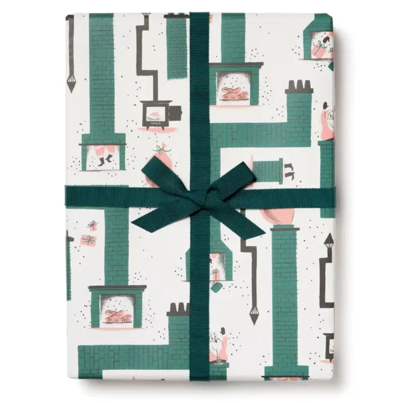 Santa Chimney Roll -roll of 3 sheets