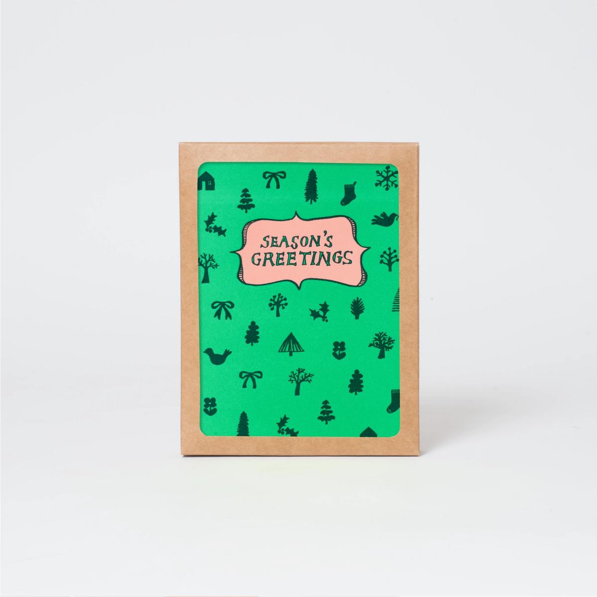 Season's Greetings Letterpress Card by Egg Press