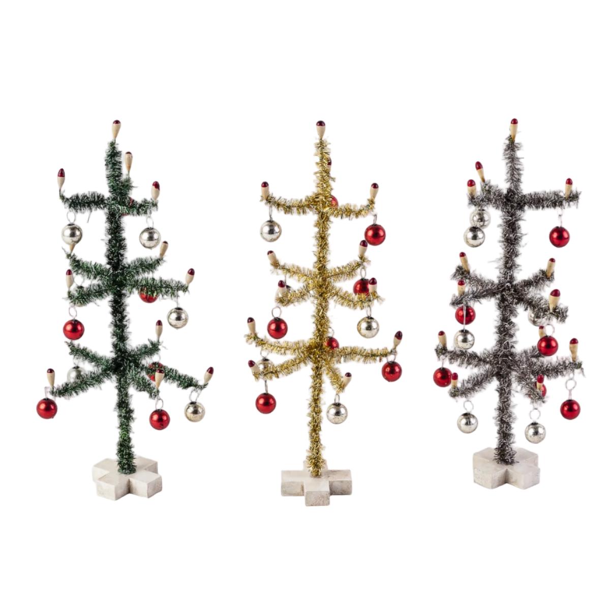 Sisal Tree w/ Ball Standing Ornament