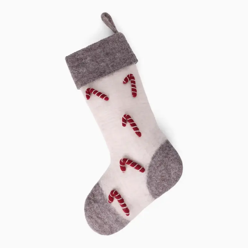 Stocking with Candy Canes
