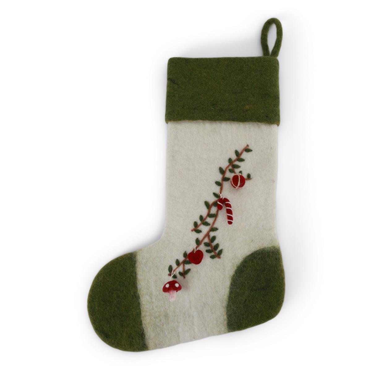 Stocking with Garland