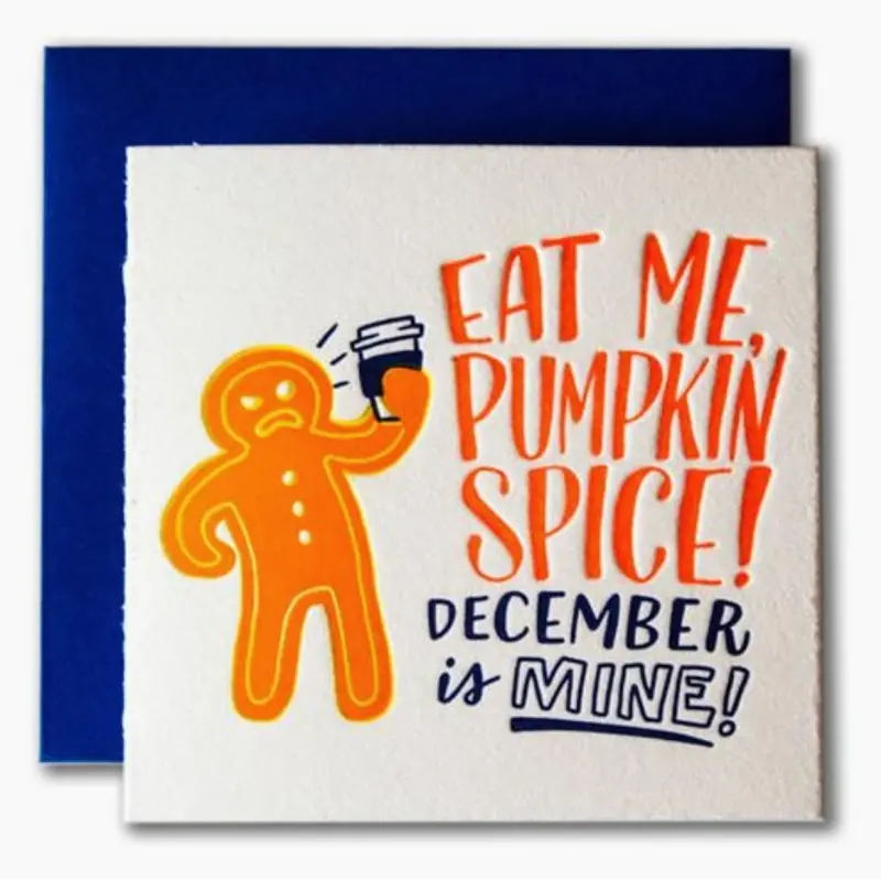 Tiny Card: Eat Me Pumpkin Spice -Holiday