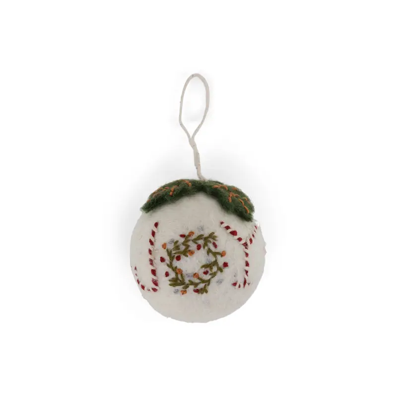 Christmas Bauble - White with Joy