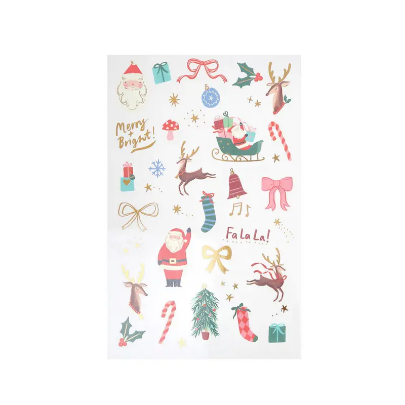 Christmas Mixed Icon Temporary Tattoos (x2 sheets)