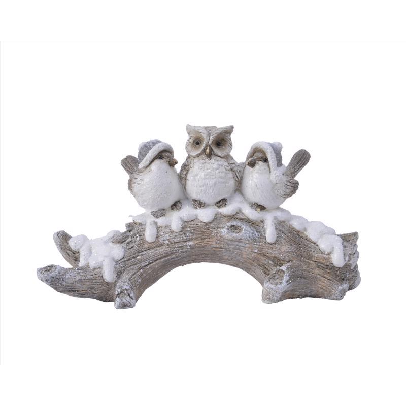 Decoris 530765 Snowy Indoor Christmas Decor, Poly Magnesium