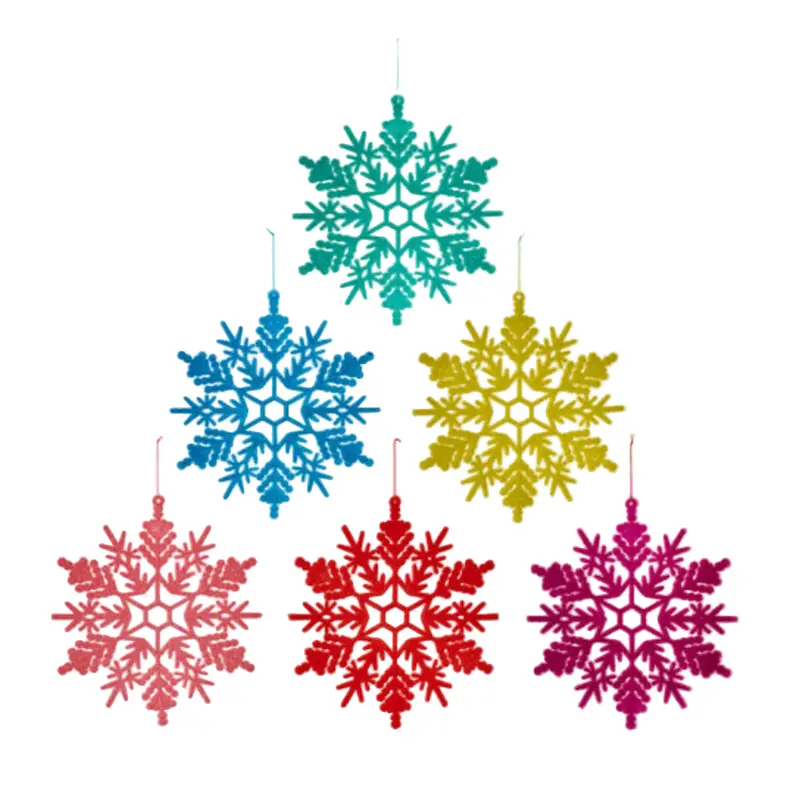 Flocked Snowflake Ornament