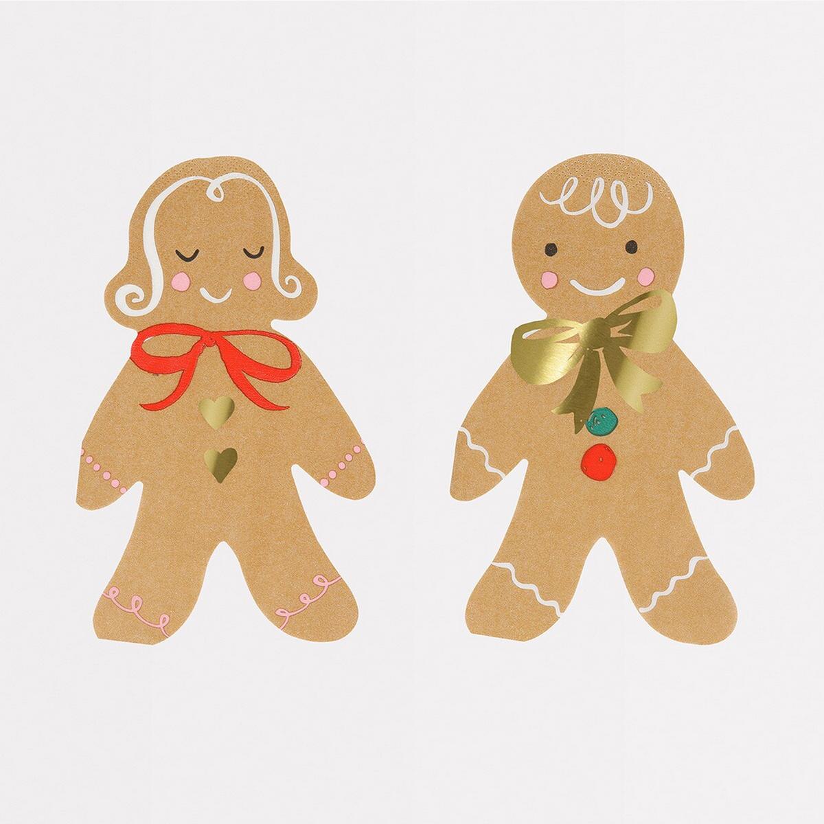 Gingerbread Napkins (x16)