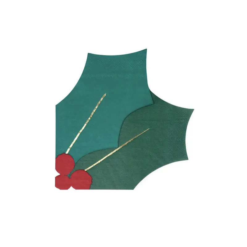 Holly Leaf Napkins (16pk)