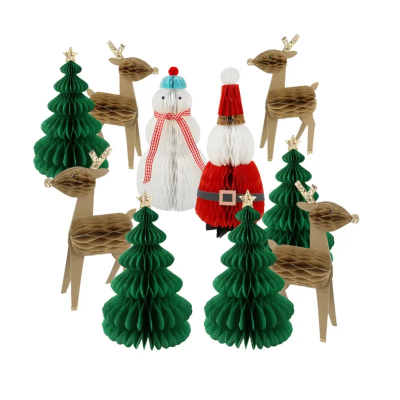 Honeycomb Christmas Characters (10pk)