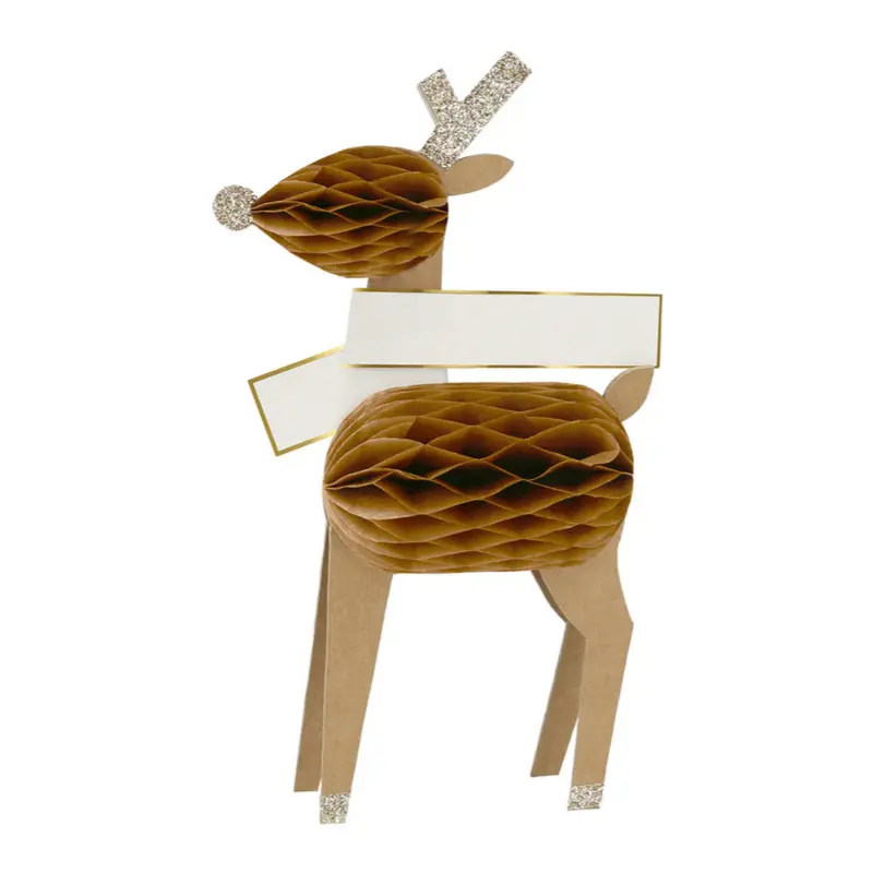 Honeycomb Reindeer Placecards (8pk)