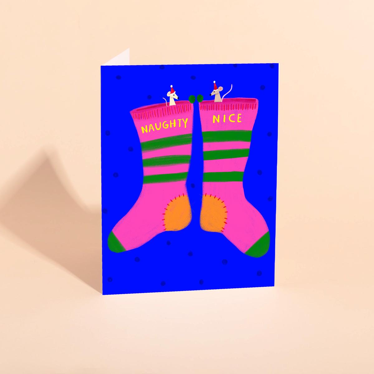 NAUGHTY SOCKS - Holiday Card