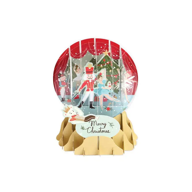 Nutcracker Snow Globe Pop-Up Card