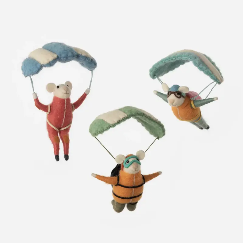 Parasailing Mice Ornament