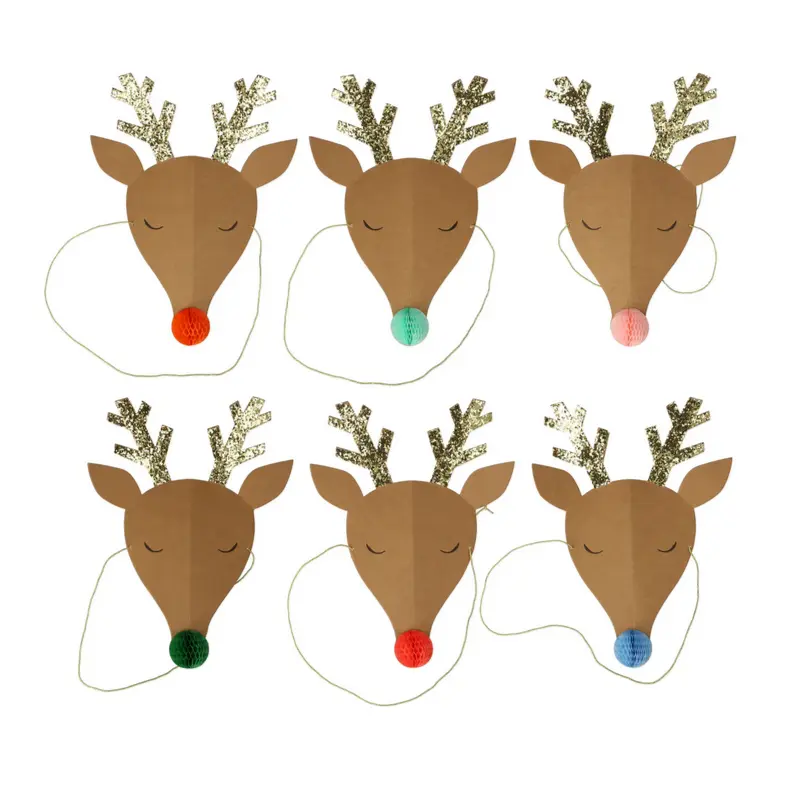 Reindeer Party Hats (6pk)