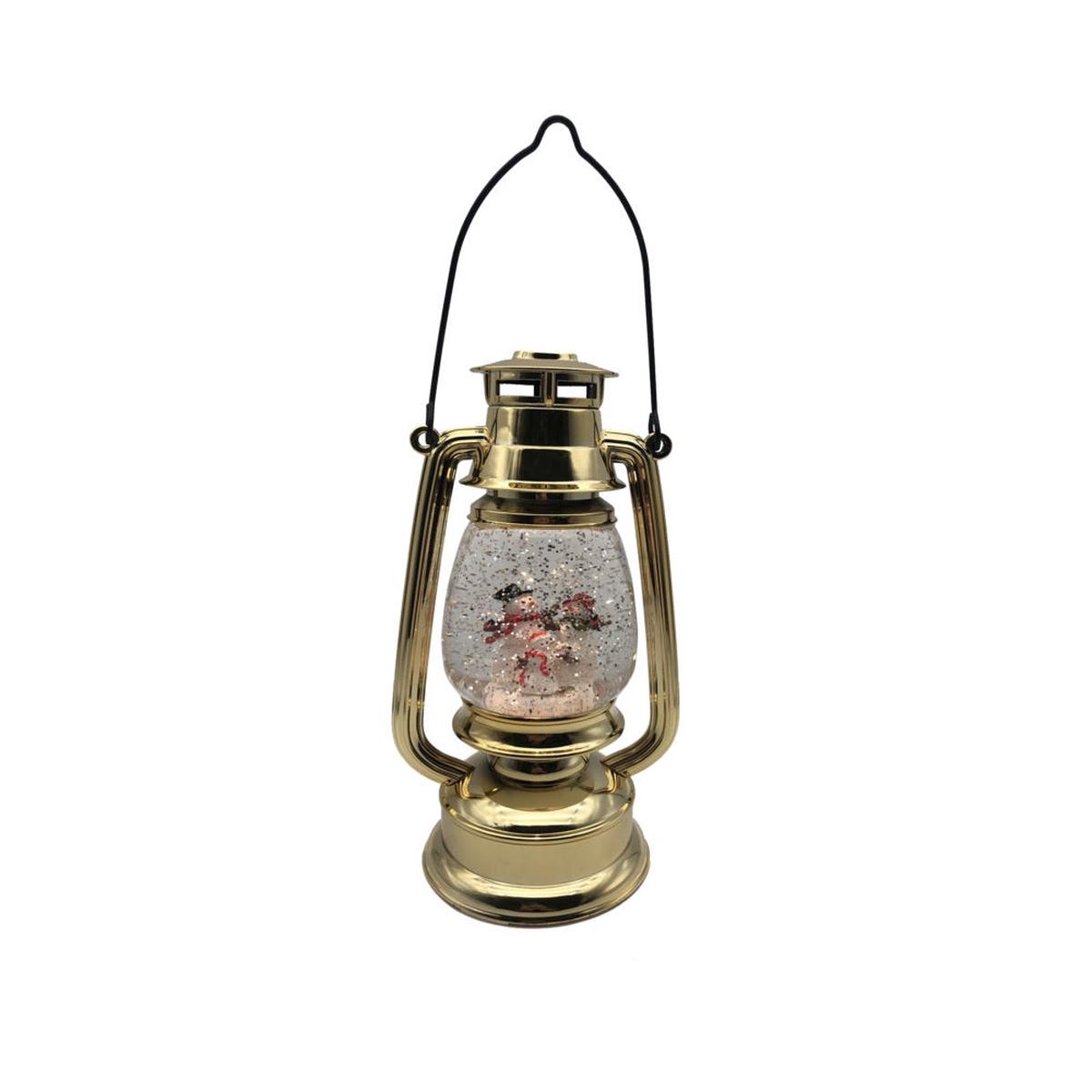 Santas Forest 21607 Lantern Acry Prelit Silver 10 Inch