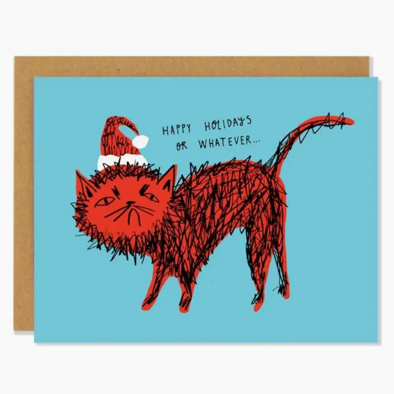 Snitty Kitty Christmas Card -Holiday