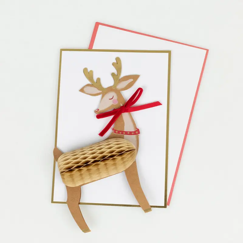 Stand-Up Reindeer Card