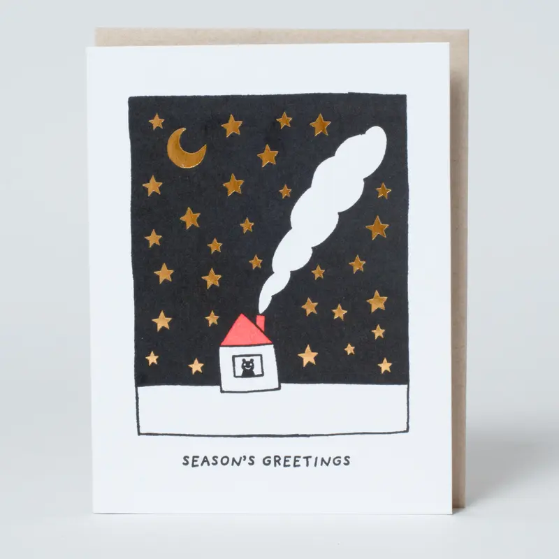 Starry Night Letterpress Card