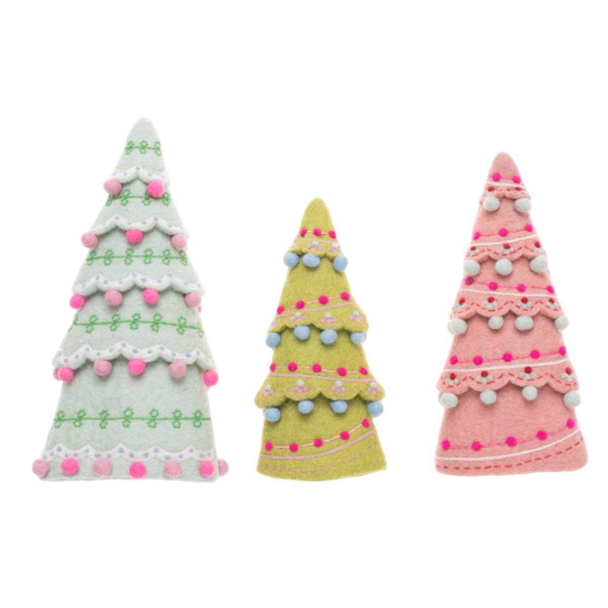 Sugar Plum Tree Set - Candy Colors (Set of 3)