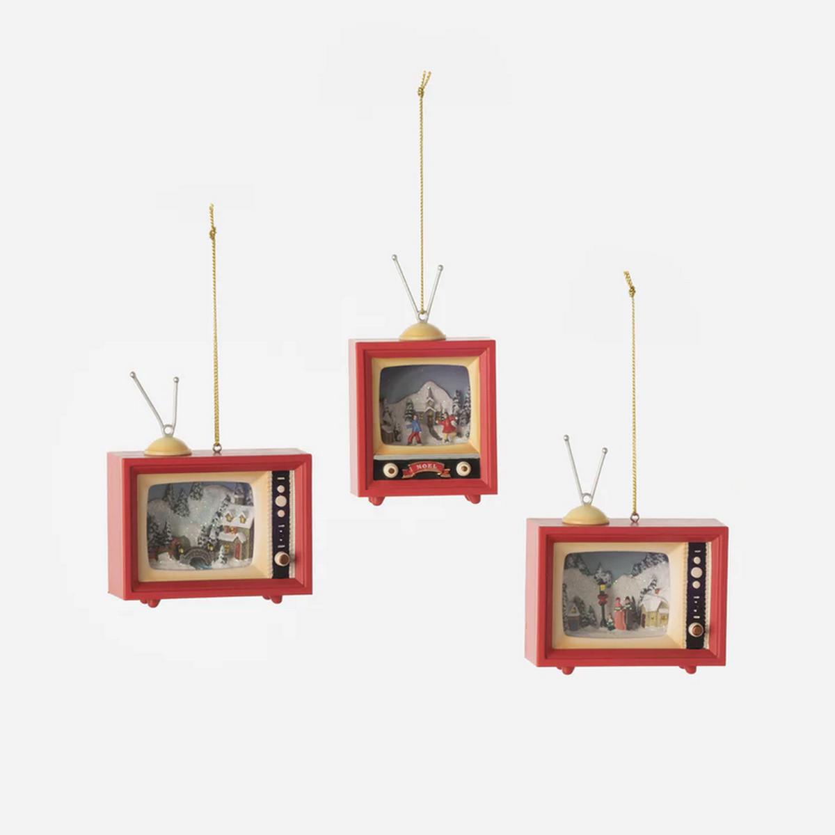 TV Ornament - 3 Assorted