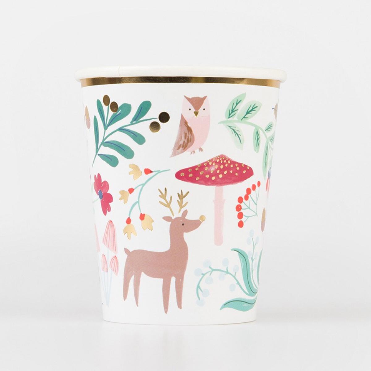 Winter Woodland Cups