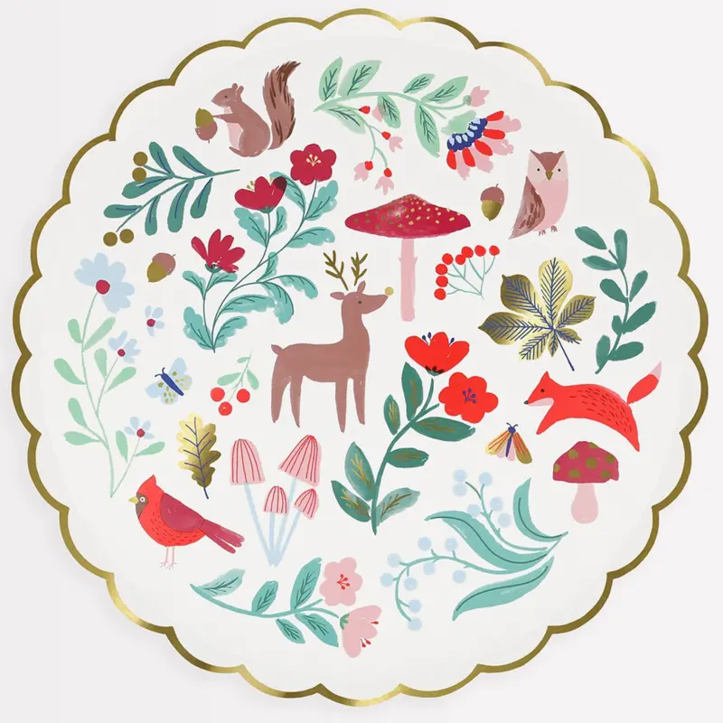 Winter Woodland Dinner Plates (8pk)