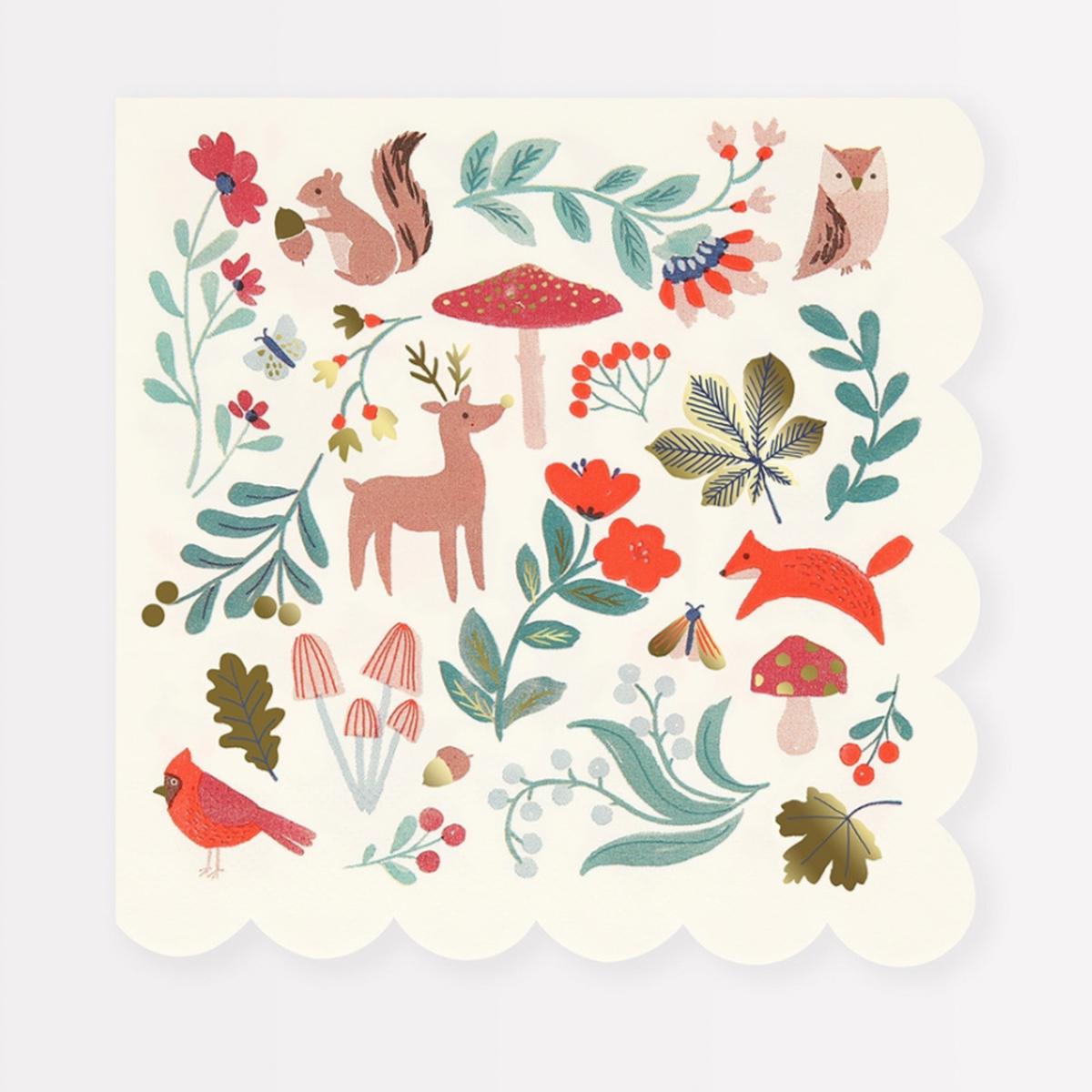Winter Woodland Large Napkins